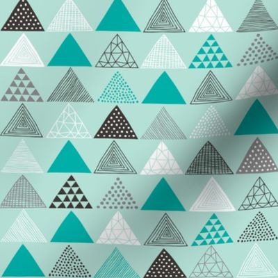 Triangles in Mint Green