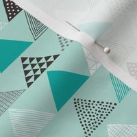 Triangles in Mint Green