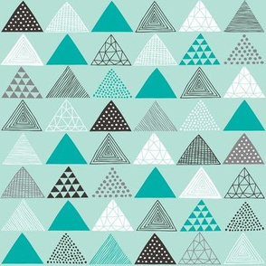 Triangles in Mint Green