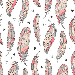Feathers and triangles  