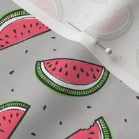 Watermelon on Grey