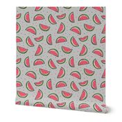 Watermelon on Grey