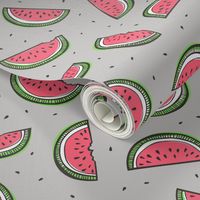 Watermelon on Grey