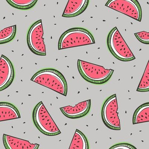 Watermelon on Grey
