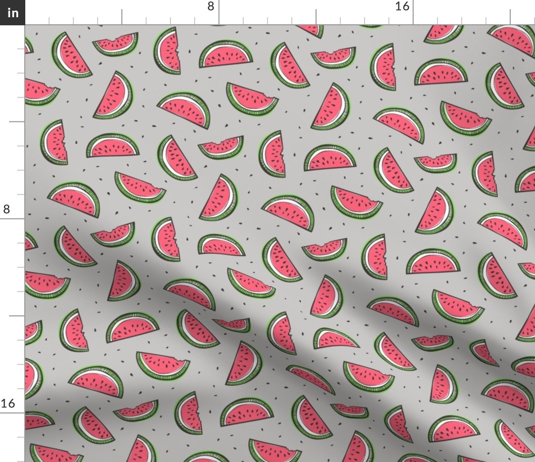 Watermelon on Grey