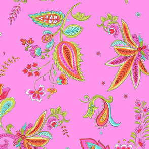 Paisley,pink, 