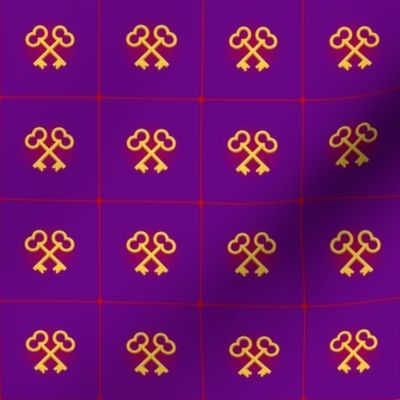 the_crossed_keys_dark_purple_with_red_squares