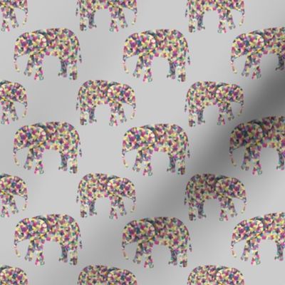 Colorful Elephant Collage