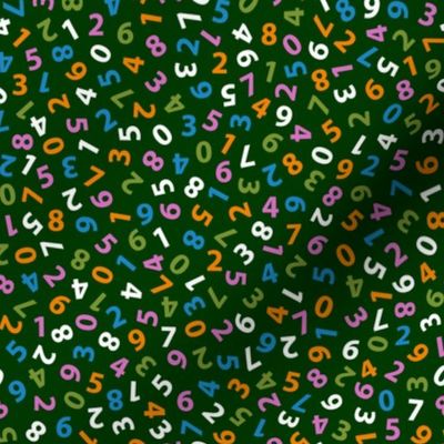 ditsy numbers in butterfly colors