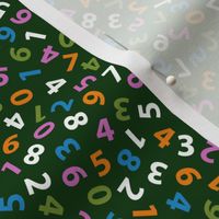 ditsy numbers in butterfly colors