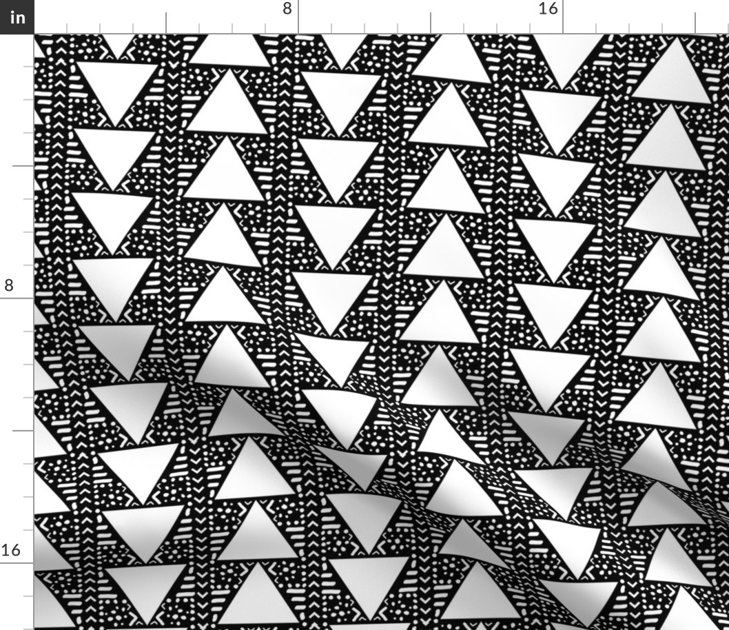 Tribal Triangles in Black + White