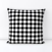 90's Buffalo Check Plaid in Black and White