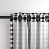 90's Buffalo Check Plaid in Black and White