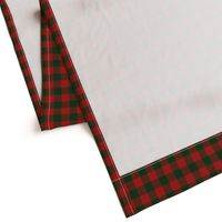 90's Buffalo Check Plaid in Christmas Red/Dark Green