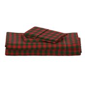 90's Buffalo Check Plaid in Christmas Red/Dark Green