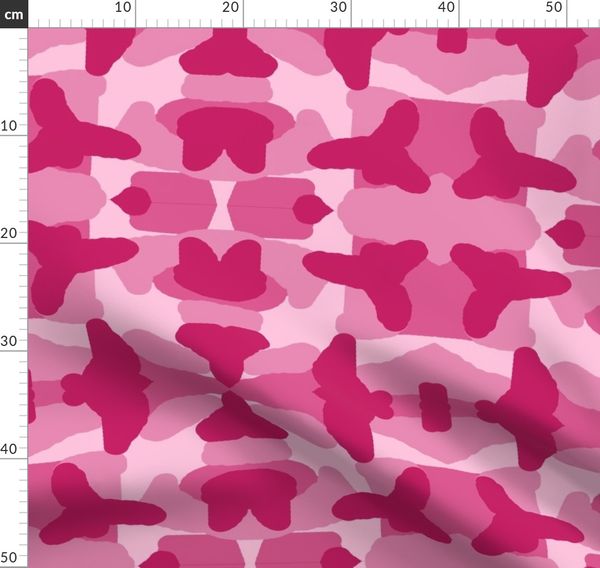Hot Pink Camo Camouflage - Spoonflower