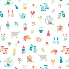 Garden stuff cartoon pattern