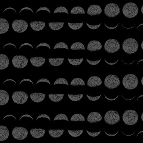 moon phases (grey on black)