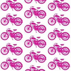 Pink Vintage Motorbikes // Medium