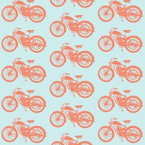 Orange Vintages Motorbikes