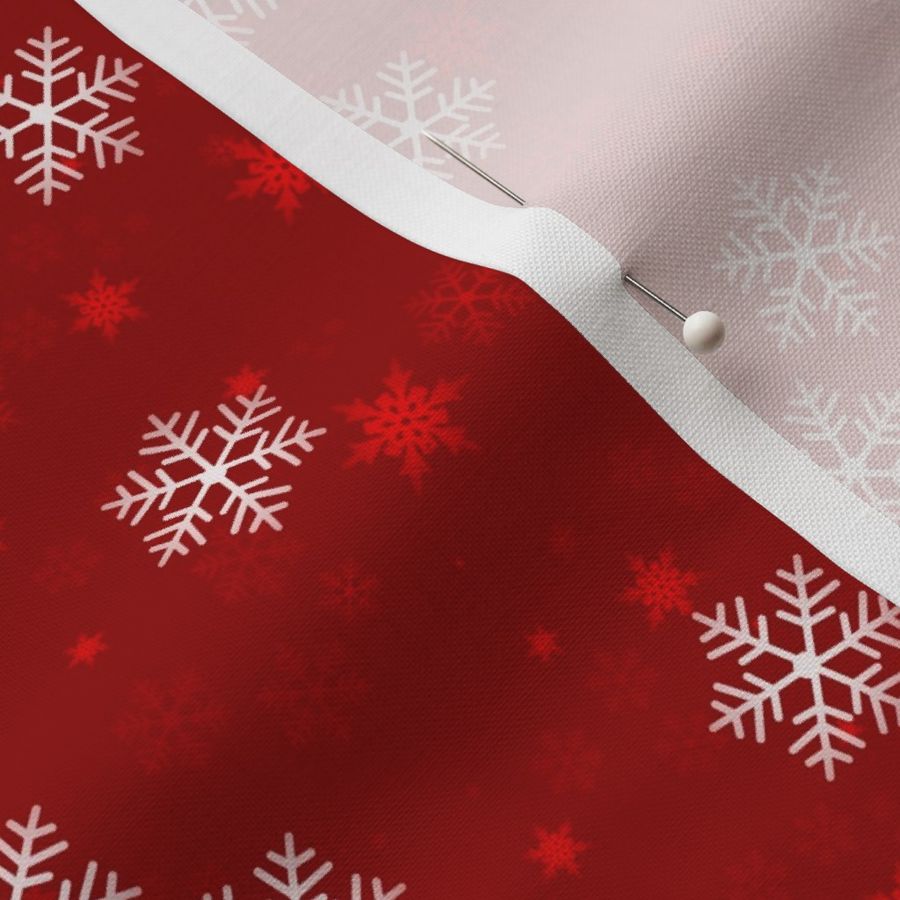 Snowflake Wrapping Paper - red