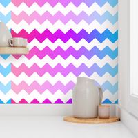 Rainbow Ombre Chevron