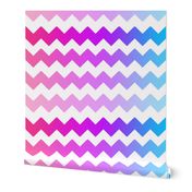 Rainbow Ombre Chevron