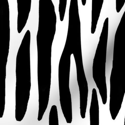 Zebra Black White Stripes Jungle Safari Animal Print