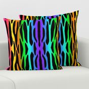 Rainbow Zebra Stripes Safari Jungle Animal Print