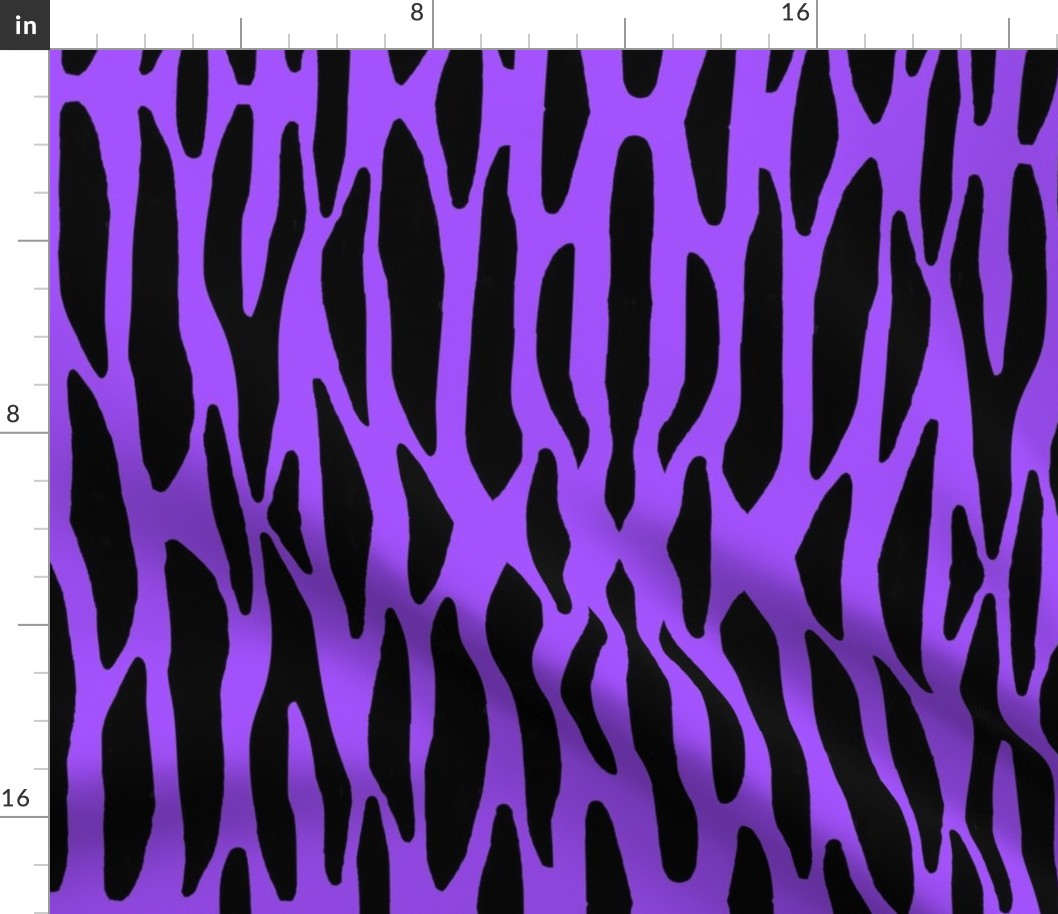 Purple Zebra Stripes Safari Jungle Animal Print