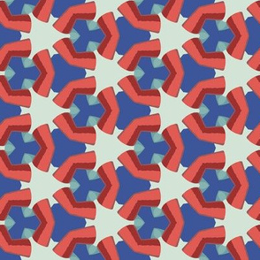 Red and Blue Geometric