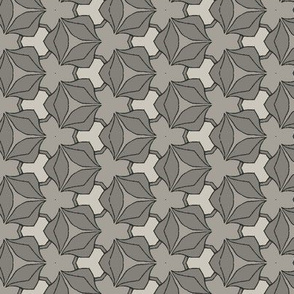 Small Scale Grey Floral