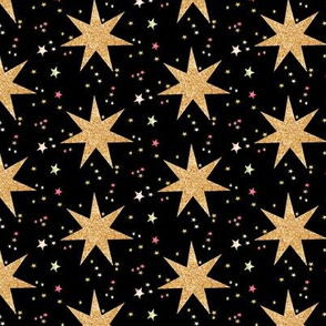 Christmas Stars (Black)