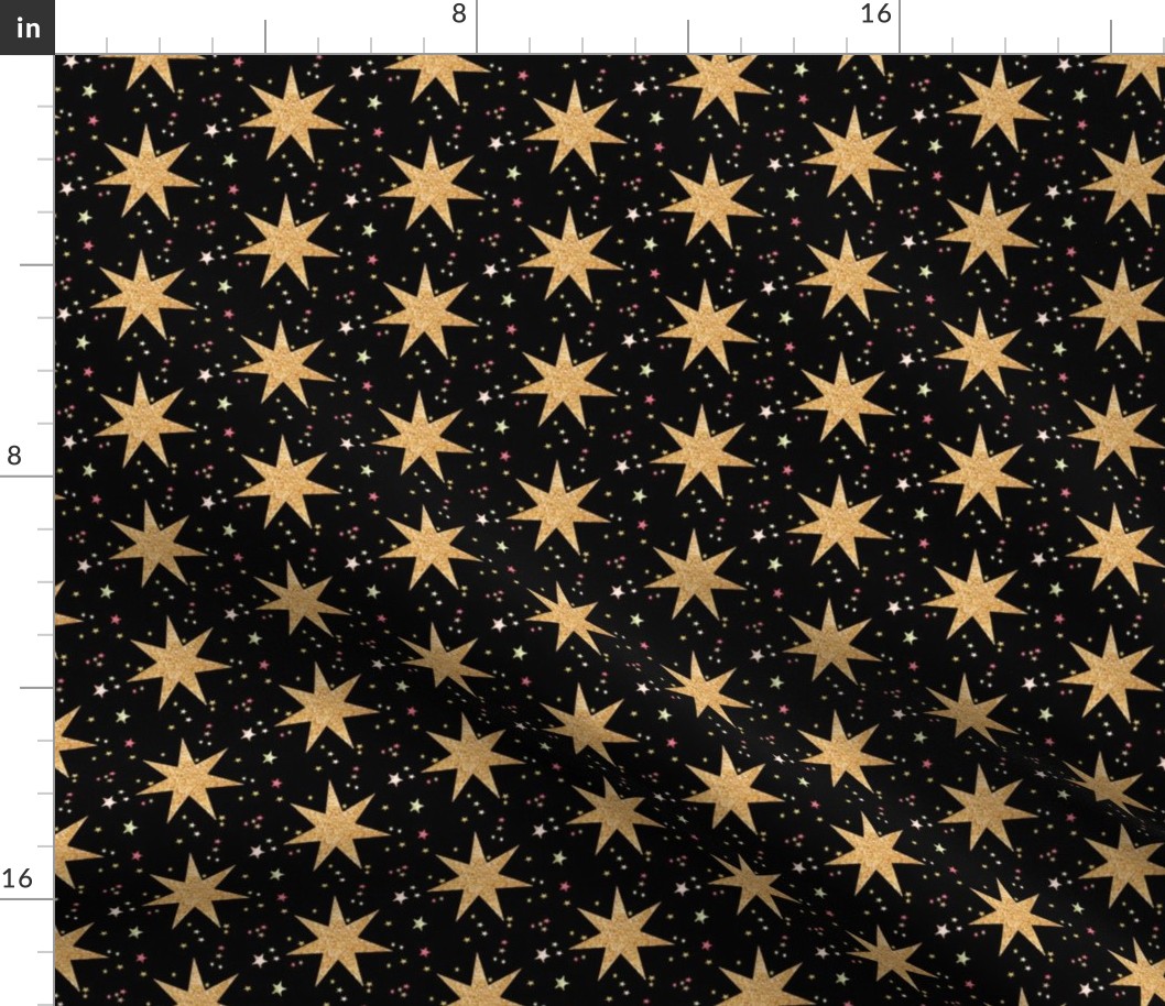 Christmas Stars (Black)