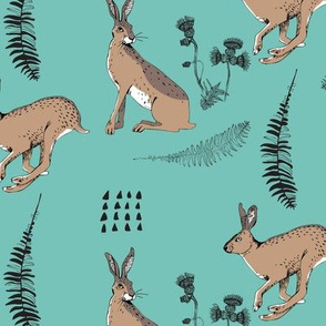 Running Hares Teal