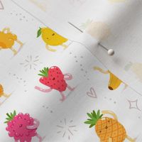  Awesome cartoon fruit characters funny pattern