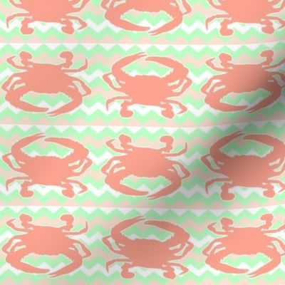 Pink Maryland Crab Chevron