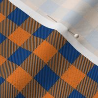 Orange and Blue Buffalo Plaid