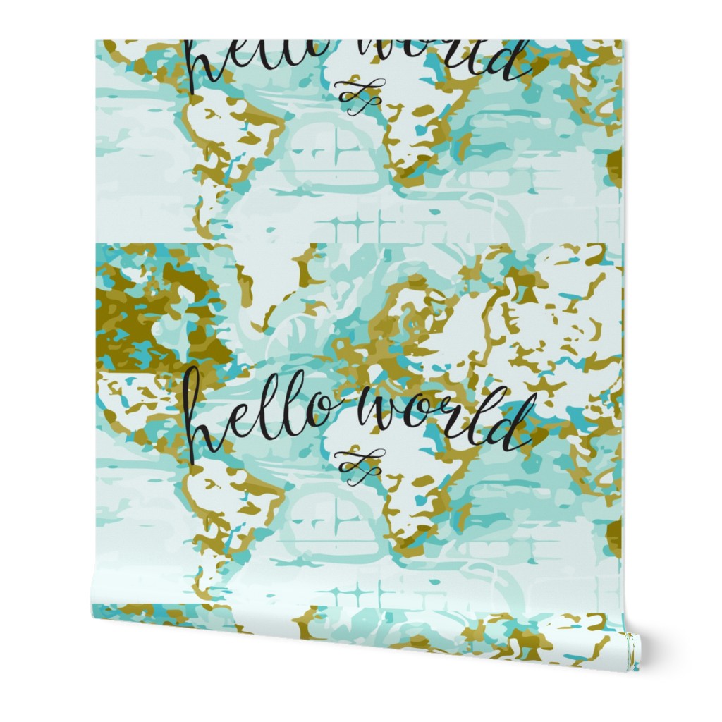 Hello World Changing Pad Cover