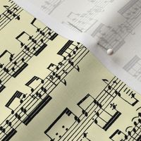 Sheet Music on Yellow // Small