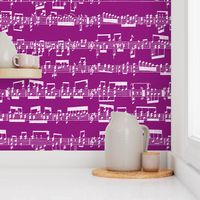 Sheet Music on Purple // Small