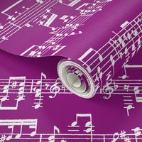 Sheet Music on Purple // Small