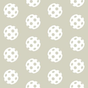 Mushroom and White Polka Polka Dots