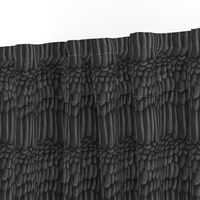 Black and Dark Grey Crow Feather Mantle 