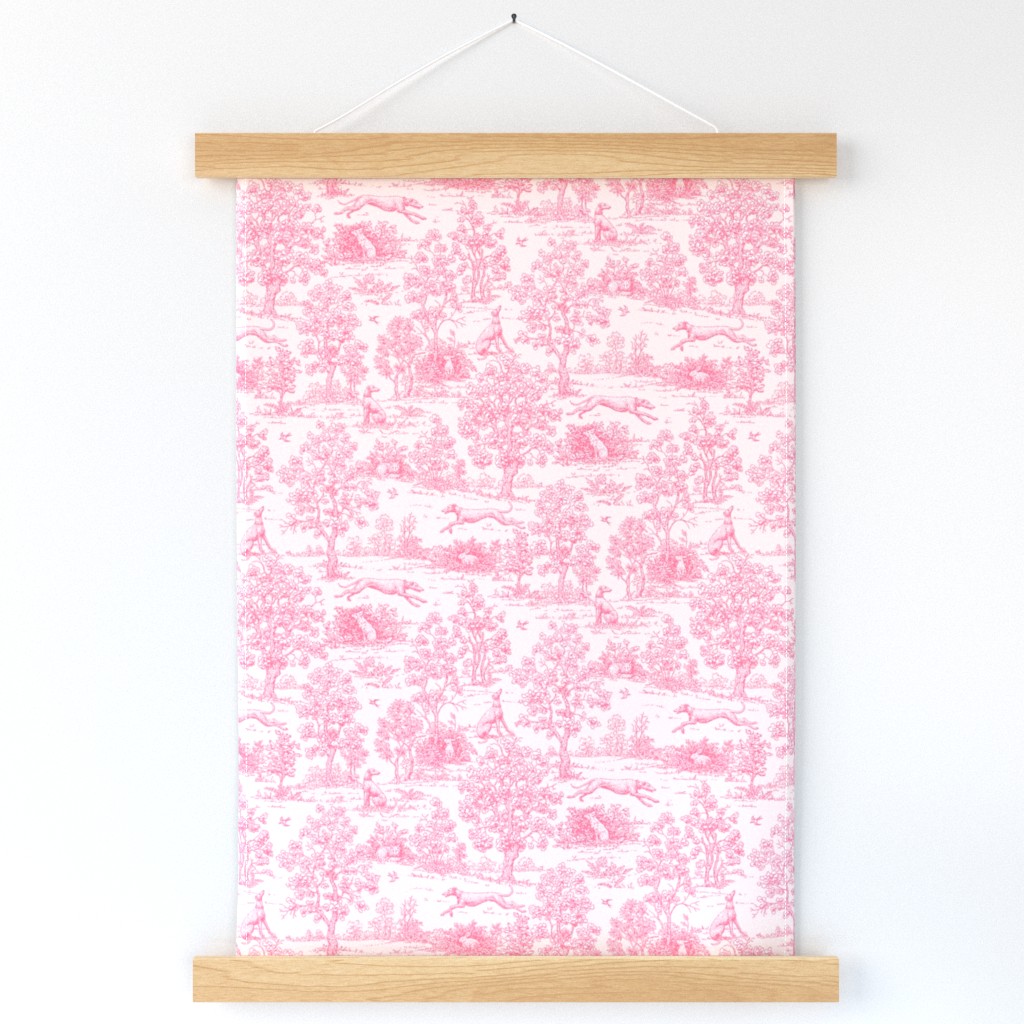 Baby Pink Reverse Greyhound Toile 