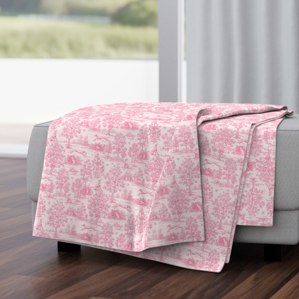 Baby Pink Reverse Greyhound Toile 