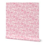Baby Pink Reverse Greyhound Toile 