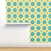 Flowertile blue