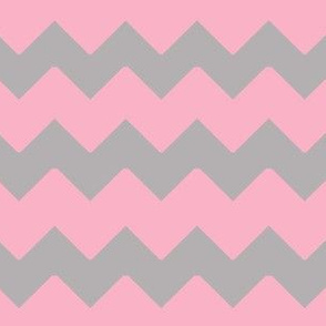 Pink Grey Gray Chevron Zigzag