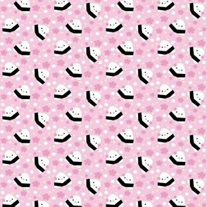 SMALL Happy Musubi Sakura Rice Ball - Pink